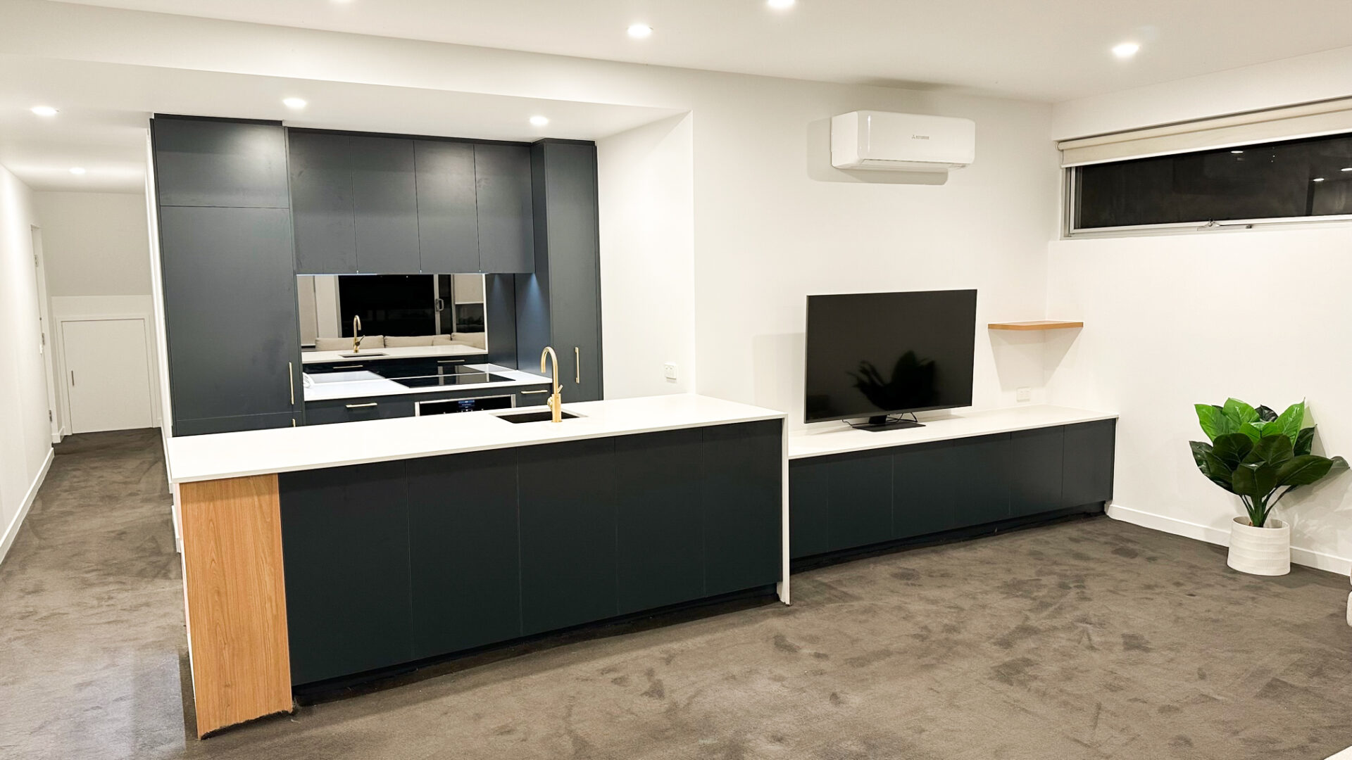 Kitchen / Living Room Cabinet Renovation | South Melbourne | Axis Kitchens